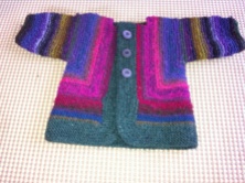 Baby Surprise "folded/molded" into sweater!