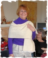 Silky Wool Scarf - a "heart felt" for friend with cancer